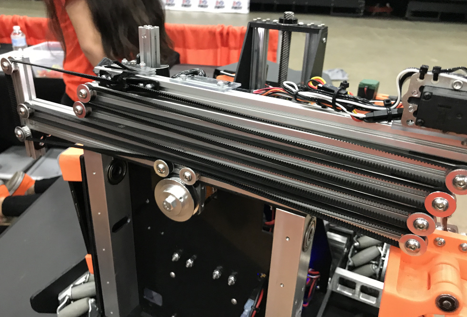 11190's Relic Recovery robot's belt rigging