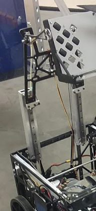 8813 The Winter Soldiers' Rover Ruckus robot with lift extended
