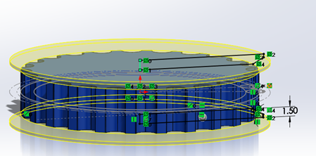 The complete CAD of the pulley