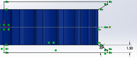 The CAD of the pulley with dimensions