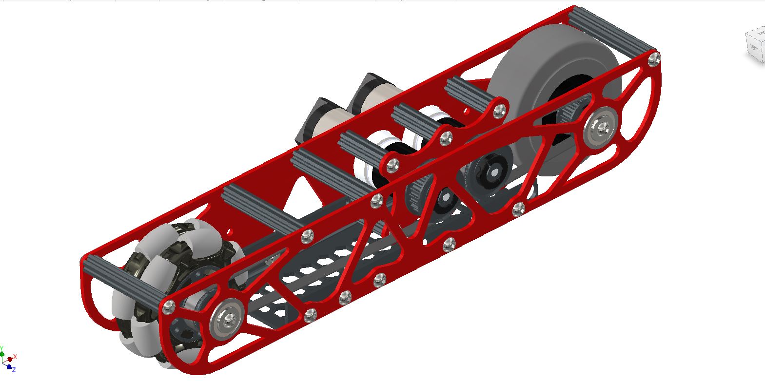 Left side drivetrain pod