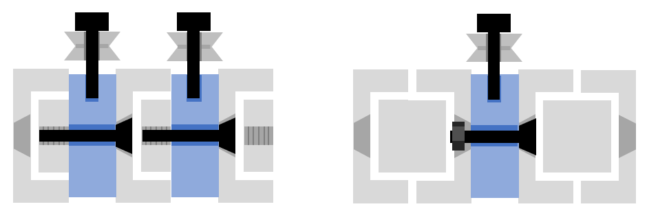 A 3 stage lift using SAR2 slides and a 2 stage lift using SAR3 slides