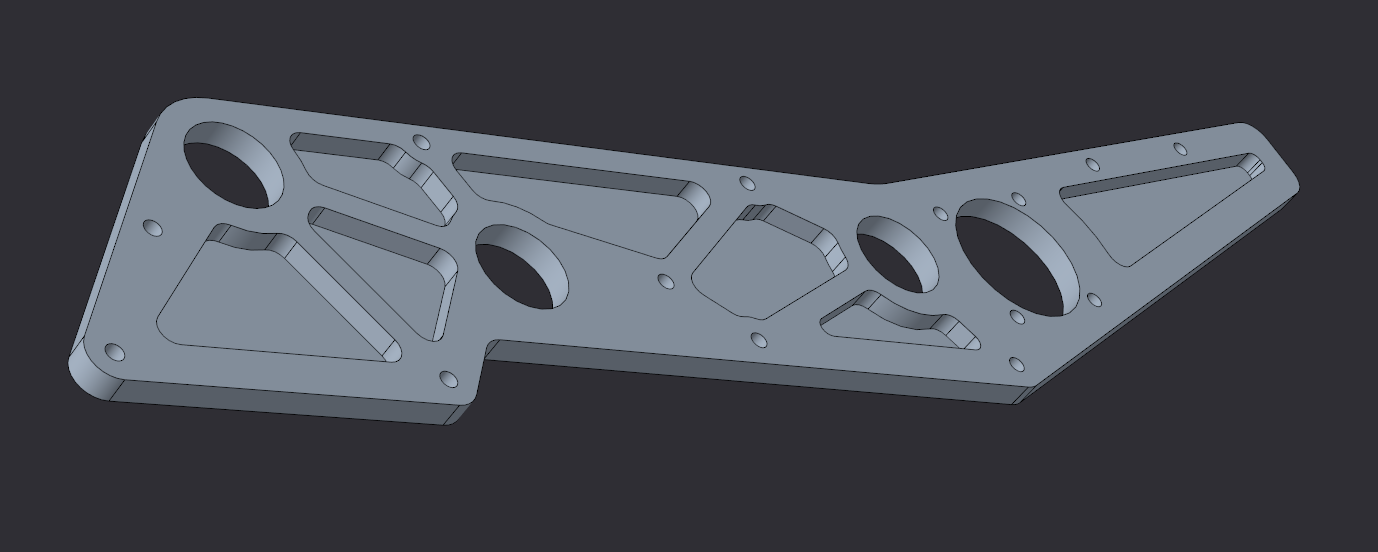 Outer mechanism plate surface pocketed