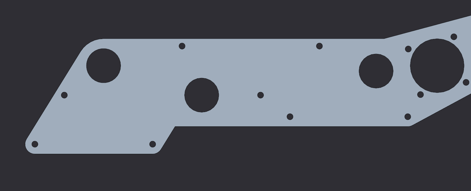 Outer mechanism plate with all functional geometry