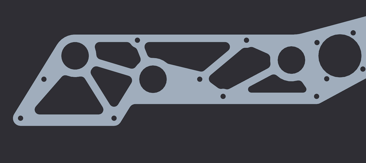 Outer mechanism plate fully pocketed