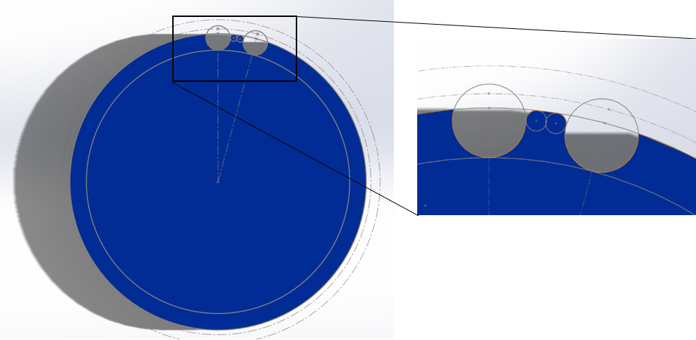 The profile of the pulley