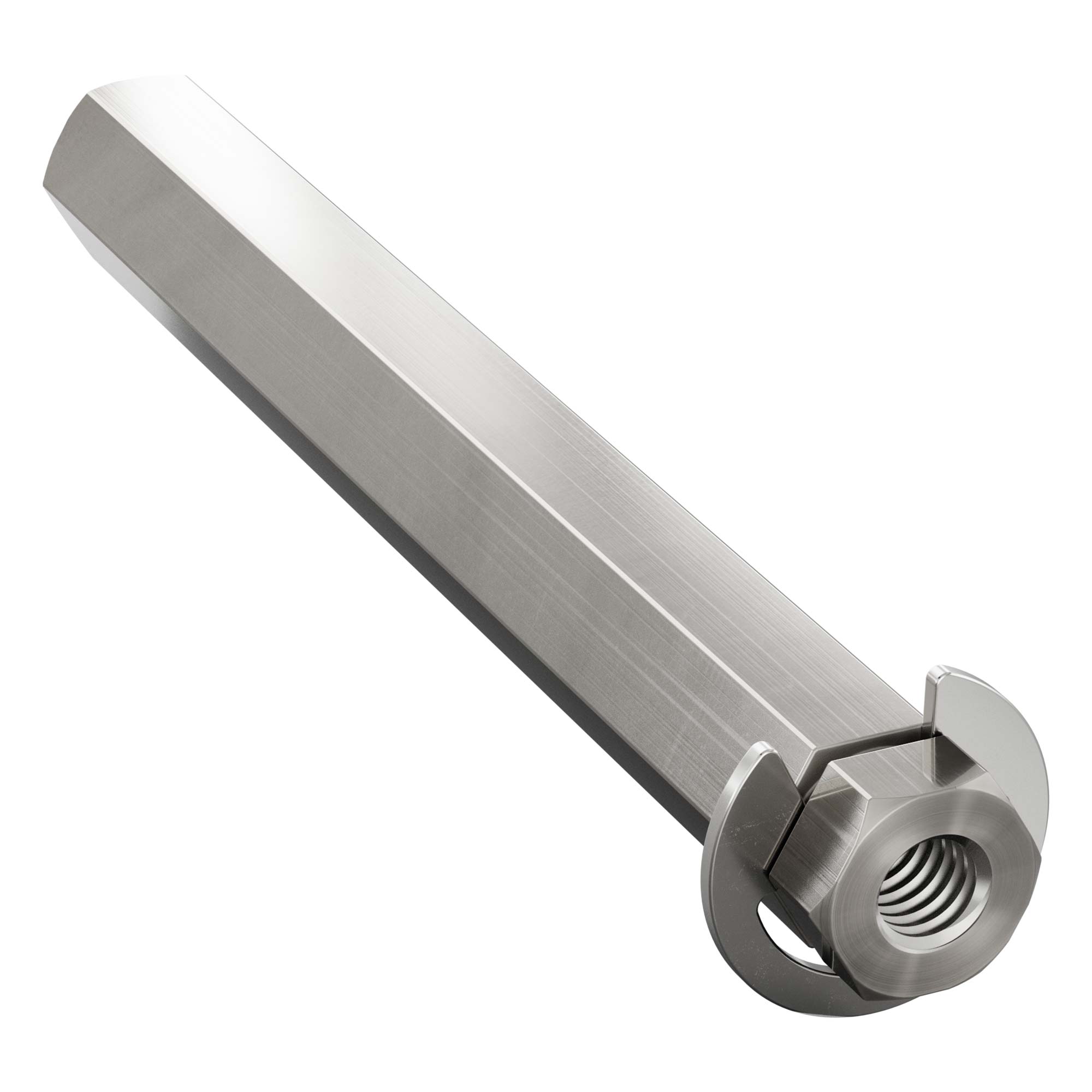 a shaft with a shaft retaining ring