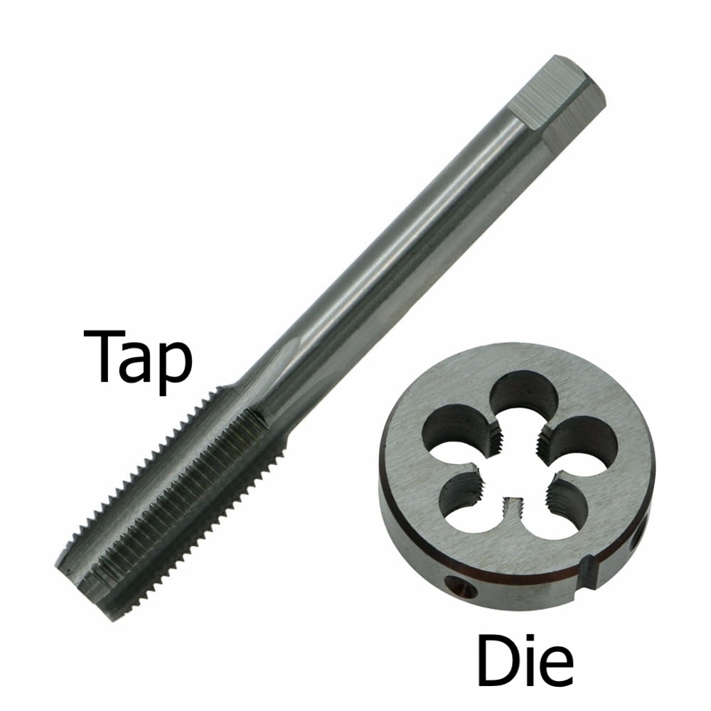 diagram showing a tap and die