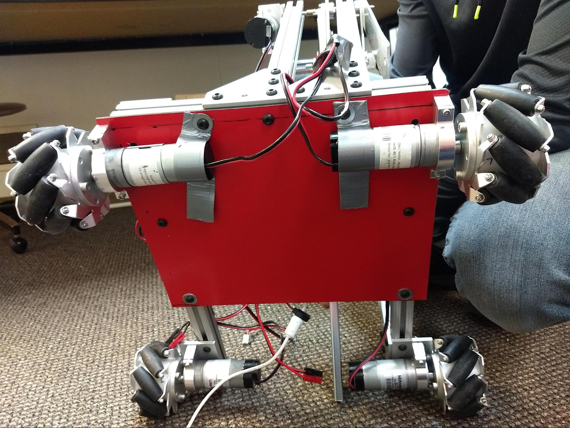A drivetrain with the wheel direct mounted, but with an unsupported shaft